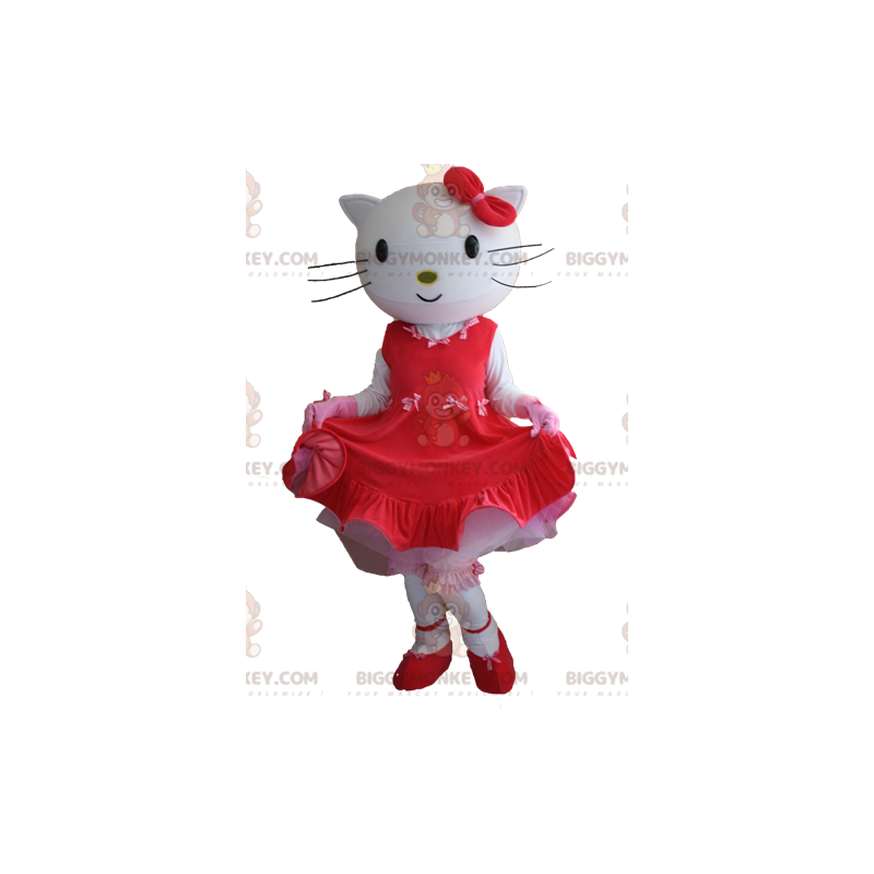 BIGGYMONKEY™ Hello Kitty Beroemd Cartoon Cat-mascottekostuum -