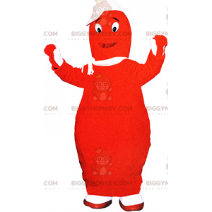 Costume de mascotte BIGGYMONKEY™ de Barbapapa rouge. Costume de