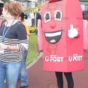 Smiling Giant Red Mailbox BIGGYMONKEY™ Mascot Costume –