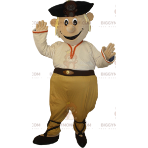 Smiling Snowman Blond Pirate BIGGYMONKEY™ Mascot Costume –