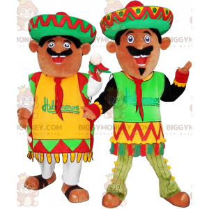 mascotes mexicanos do BIGGYMONKEY™ vestidos com roupas