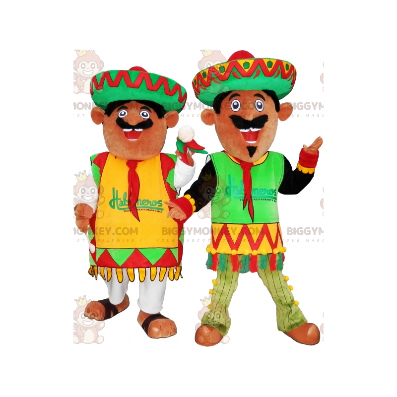 mascotes mexicanos do BIGGYMONKEY™ vestidos com roupas
