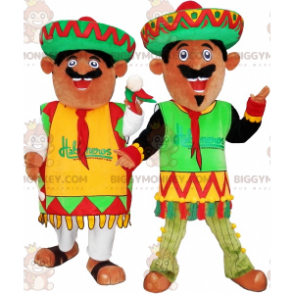 Mexican BIGGYMONKEY™s mascot dressed in traditional outfits –