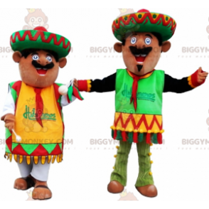 Mexican BIGGYMONKEY™s mascot dressed in traditional outfits –