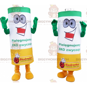 BIGGYMONKEY™s maskot av gröna gula och vita elektriska