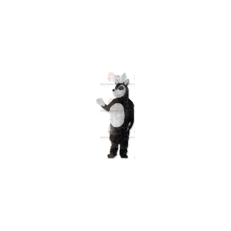 Costume de mascotte BIGGYMONKEY™ de renne noir et blanc -