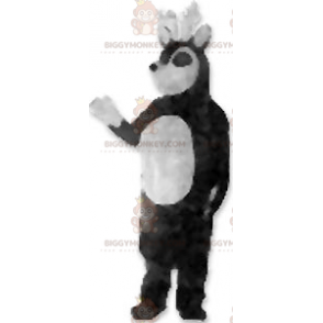 Costume da mascotte BIGGYMONKEY™ renna bianca e nera -