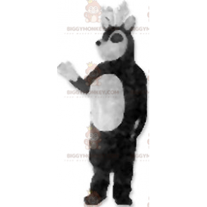 Disfraz de mascota de reno blanco y negro BIGGYMONKEY™ -