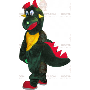 Giant Green Yellow & Red Dragon BIGGYMONKEY™ Mascot Costume –