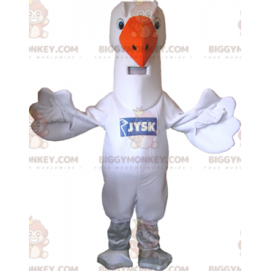 Costume de mascotte BIGGYMONKEY™ de goéland de mouette géante -