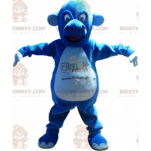 Cute Plump Dragon Blue Creature BIGGYMONKEY™ Mascot Costume -