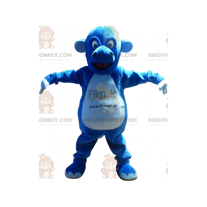 Niedliches pralles blaues Drachenwesen BIGGYMONKEY™