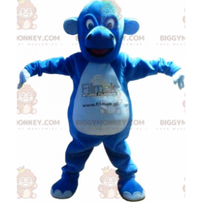 Cute Plump Dragon Blue Creature BIGGYMONKEY™ Mascot Costume –