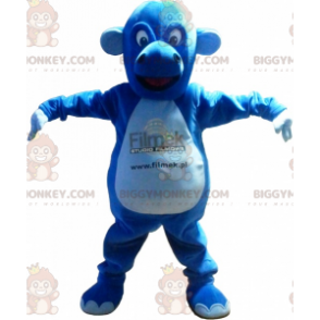 Cute Plump Dragon Blue Creature BIGGYMONKEY™ Mascot Costume -