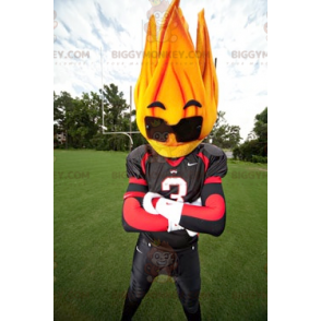 Costume da mascotte Flame BIGGYMONKEY™ con occhiali da sole -