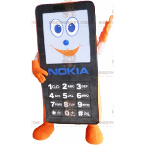 Black and Orange Nokia Cell Phone BIGGYMONKEY™ Mascot Costume –