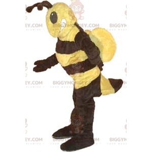 Costume de mascotte BIGGYMONKEY™ de guêpe jaune et noire -