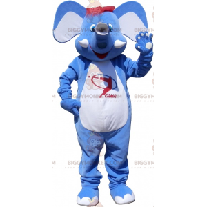 Blau-weißer Elefant mit rotem Haar BIGGYMONKEY™