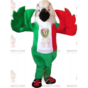 Eagle BIGGYMONKEY™ maskotkostume i italienske flagfarver -