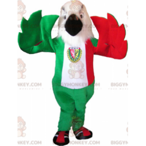 Eagle BIGGYMONKEY™ maskotdräkt i italienska flaggfärger -