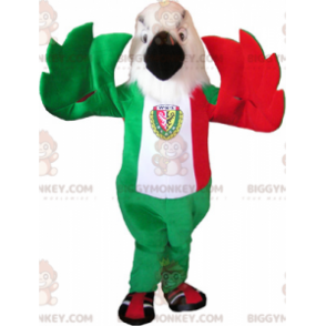 Traje de mascote Eagle BIGGYMONKEY™ nas cores da bandeira