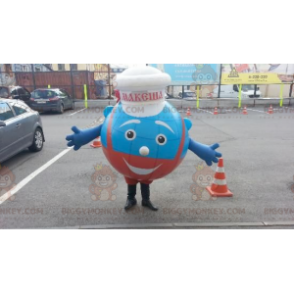 Costume de mascotte BIGGYMONKEY™ de bonhomme bleu chef