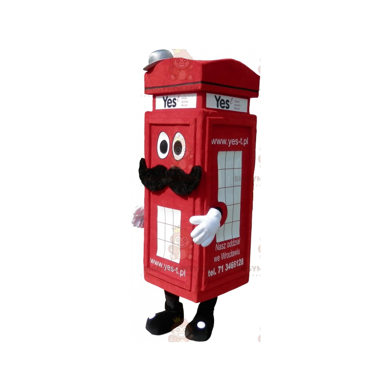 BIGGYMONKEY™ London Type Red Phone Booth -maskottiasu -