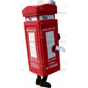 BIGGYMONKEY™ London Type Red Phone Booth Mascot Costume –