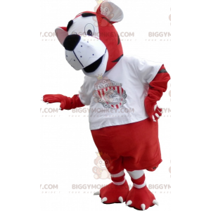 Costume de mascotte BIGGYMONKEY™ de tigre en tenue sportive