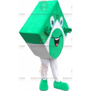Sjovt udseende grønt og hvidt firkantet BIGGYMONKEY™