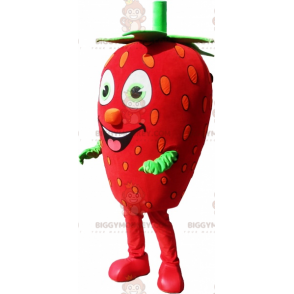 Giant Strawberry BIGGYMONKEY™ Mascot Costume jordgubbsdräkt -