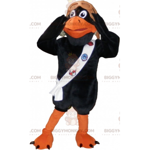 Costume da mascotte Gabbiano BIGGYMONKEY™ con elmo da aviatore