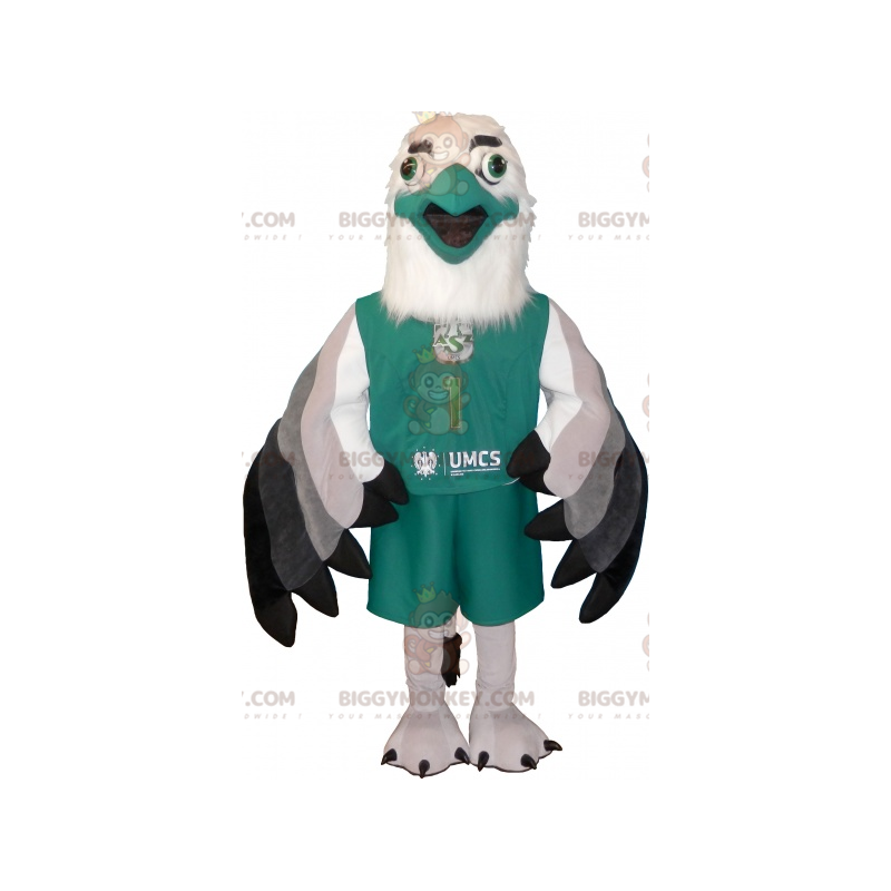 BIGGYMONKEY™ Costume da mascotte Sfinge bianca e verde in