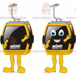 2 cabinas de teleférico con la mascota de BIGGYMONKEY™ -