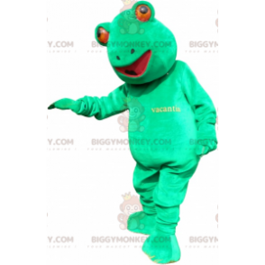 Grappige gigantische groene kikker BIGGYMONKEY™ mascottekostuum