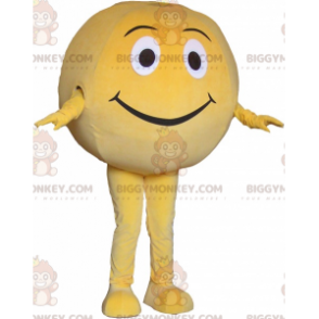 Disfraz de mascota BIGGYMONKEY™ de bola amarilla gigante.