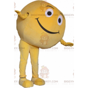 Kostium maskotka olbrzymia żółta piłka BIGGYMONKEY™. Okrągły