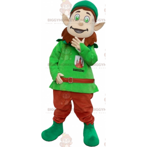 BIGGYMONKEY™ Costume da Leprechaun mascotte con orecchie a