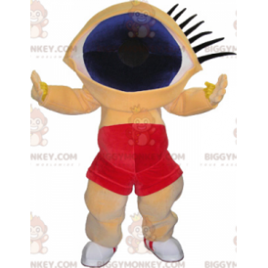 BIGGYMONKEY™ Traje de mascote de cara engraçado com olhos
