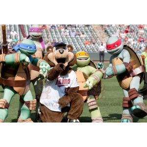 Teenage Mutant Ninja Turtles berömda tecknade sköldpaddor