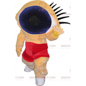 BIGGYMONKEY™ Funny Guy With Huge Eye Head Mascot Costume -