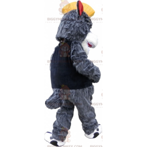 BIGGYMONKEY™ Costume da mascotte di Orso grigio e bianco con