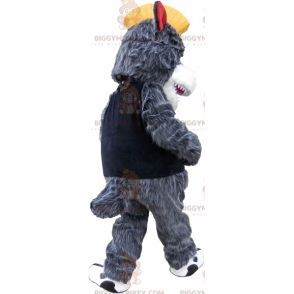 Costume de mascotte BIGGYMONKEY™ d'ours gris et blanc avec une