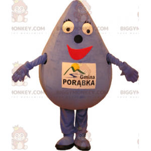 Purple Smiling Giant Water Drop BIGGYMONKEY™ Mascot Costume –