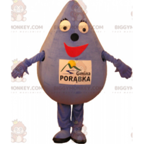 Purple Smiling Giant Water Drop BIGGYMONKEY™ Mascot Costume –