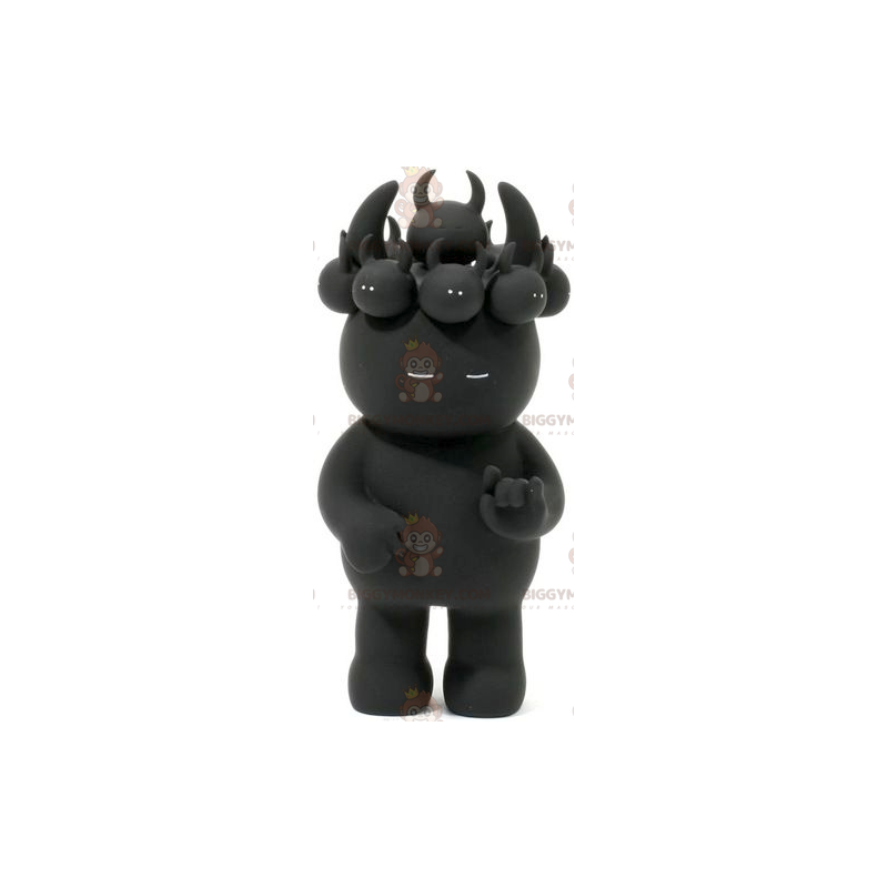 Costume de mascotte BIGGYMONKEY™ de diablotin noir avec des