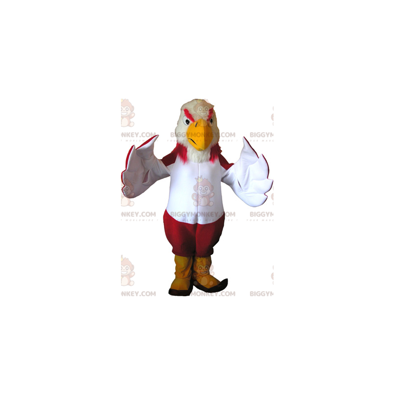 Costume de mascotte BIGGYMONKEY™ de vautour coloré avec des