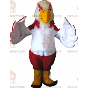 BIGGYMONKEY™ Mascot Costume Colorful Vulture With Yellow Boots