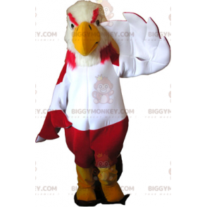 BIGGYMONKEY™ Mascot Costume Colorful Vulture With Yellow Boots