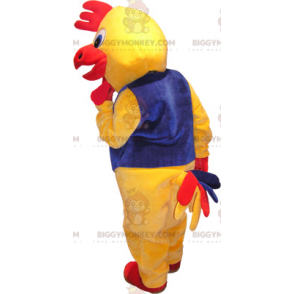 Costume da gallo gigante giallo e rosso BIGGYMONKEY™ Costume da